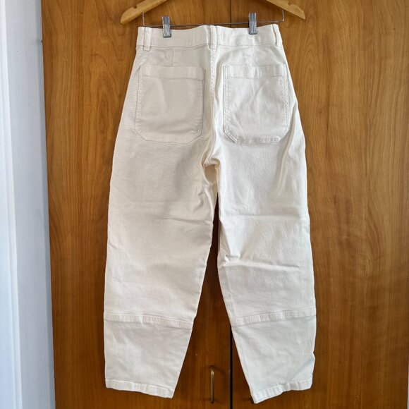 Everlane The Utility Barrel Pant Bone White - Picture 3 of 7